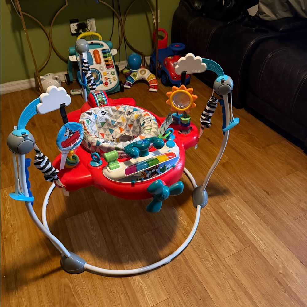 Colorful Baby Activity Jumper with Interactive Toys